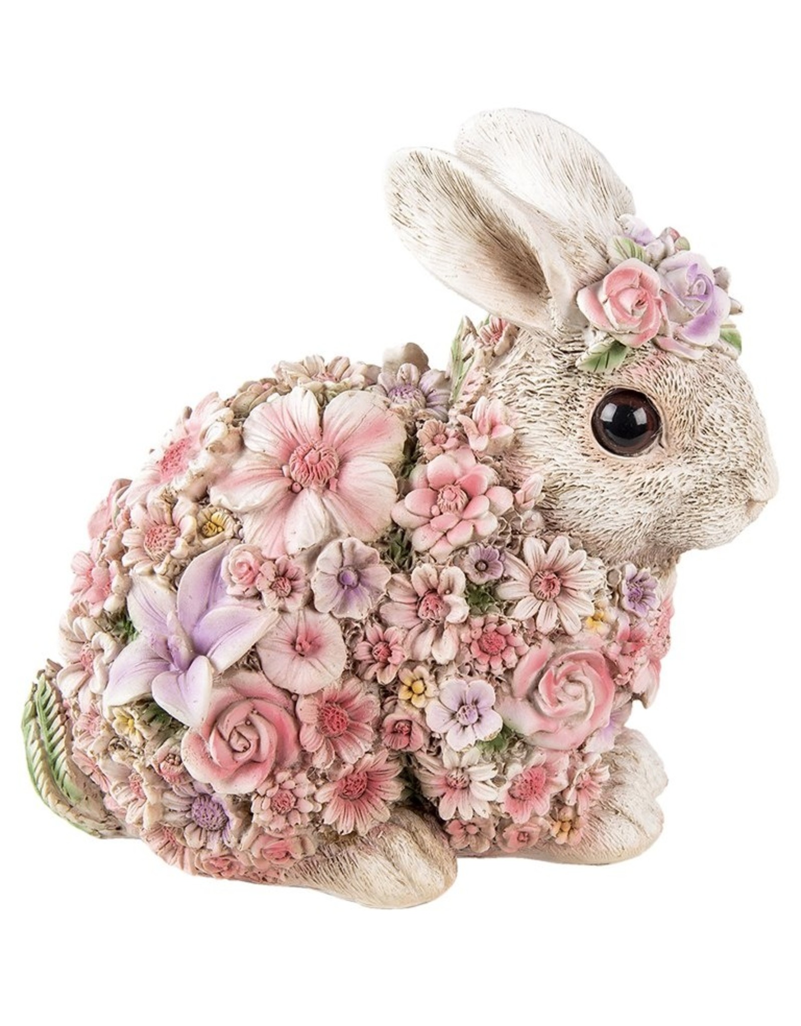 Trukado Giftware & Lifestyle - Rabbit Flower Power Flower Rabbit figurine