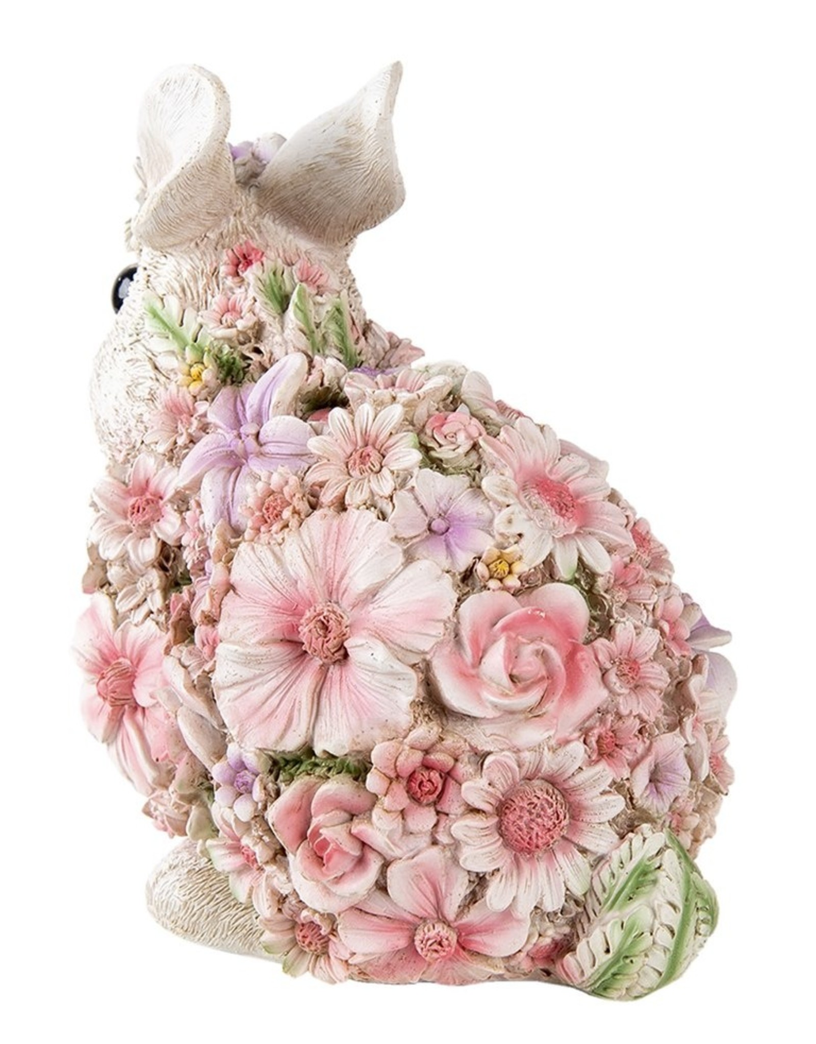 Trukado Giftware & Lifestyle -   Konijn Flower Power  Bloemen Konijn beeldje