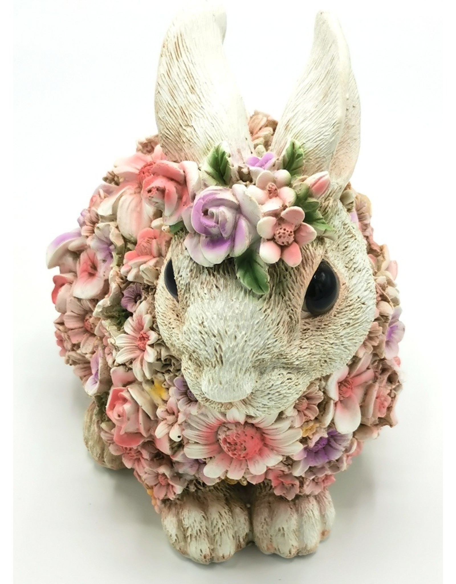 Trukado Giftware & Lifestyle - Rabbit Flower Power Flower Rabbit figurine