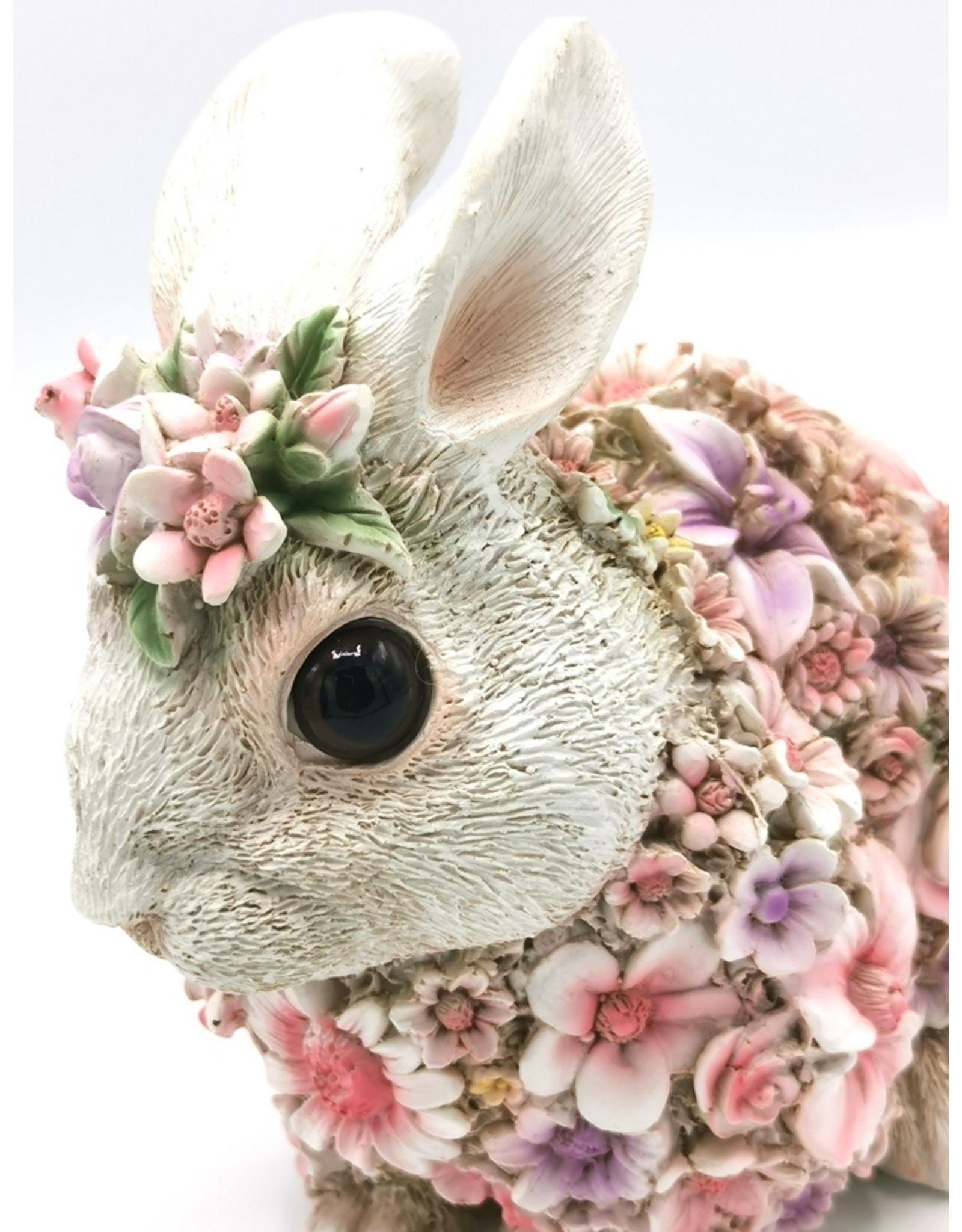 Trukado Giftware & Lifestyle - Rabbit Flower Power Flower Rabbit figurine