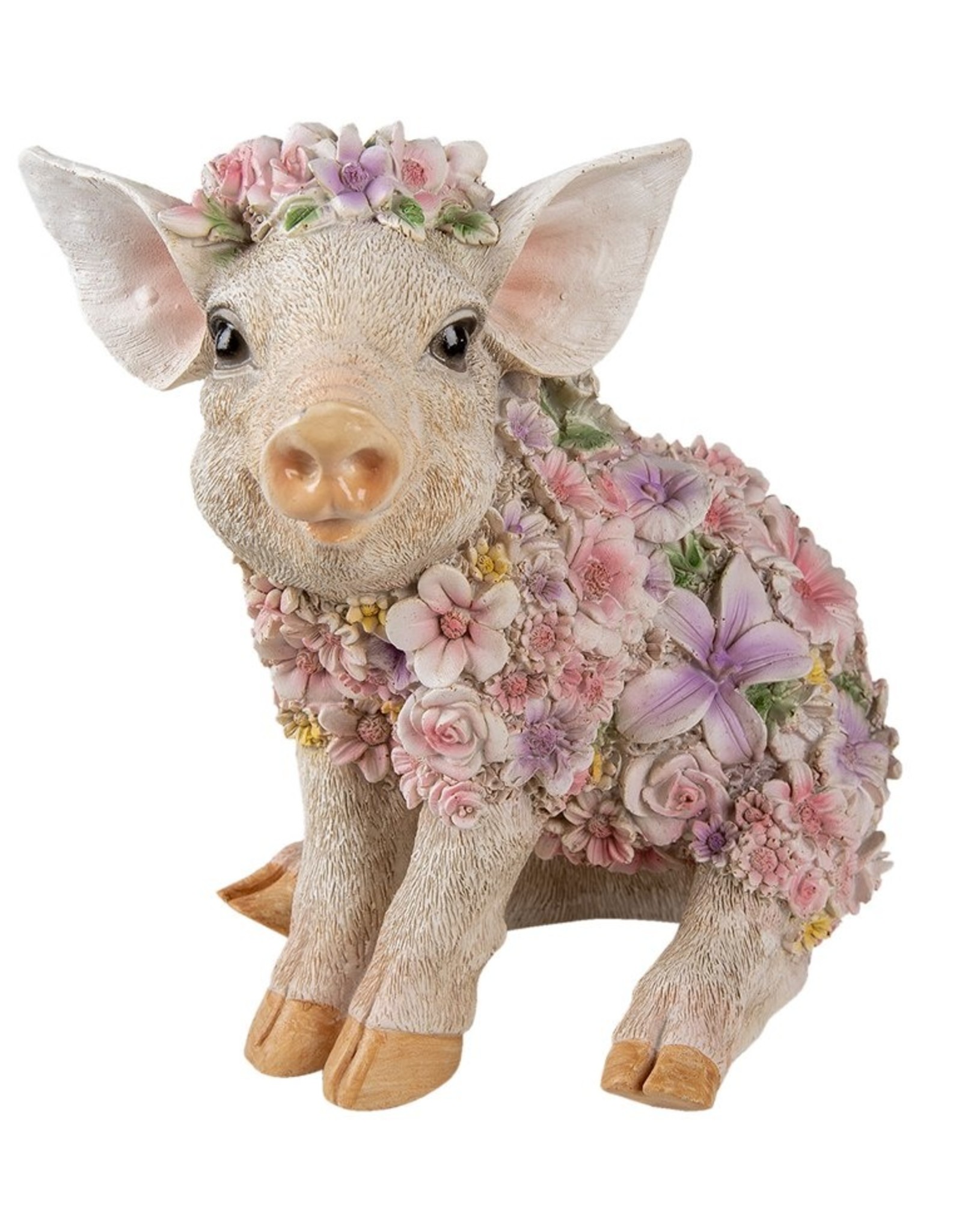 Trukado Giftware & Lifestyle - Flower Power Pig  - Flower Pig figurine