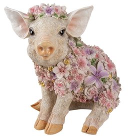 Trukado Flower Power Pig  - Flower Pig figurine