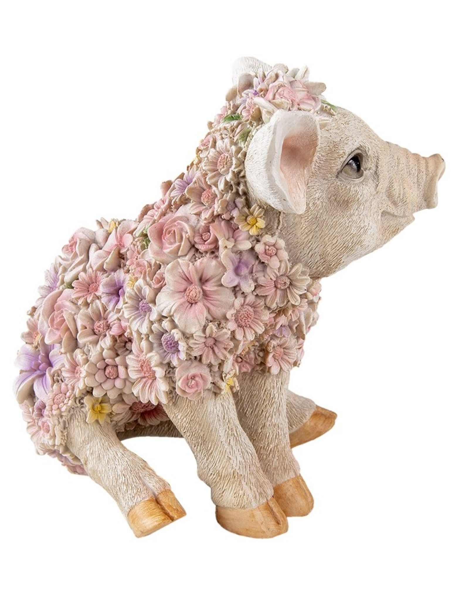 Trukado Giftware & Lifestyle - Flower Power Pig  - Flower Pig figurine