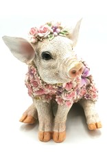 Trukado Giftware & Lifestyle - Flower Power Pig  - Flower Pig figurine