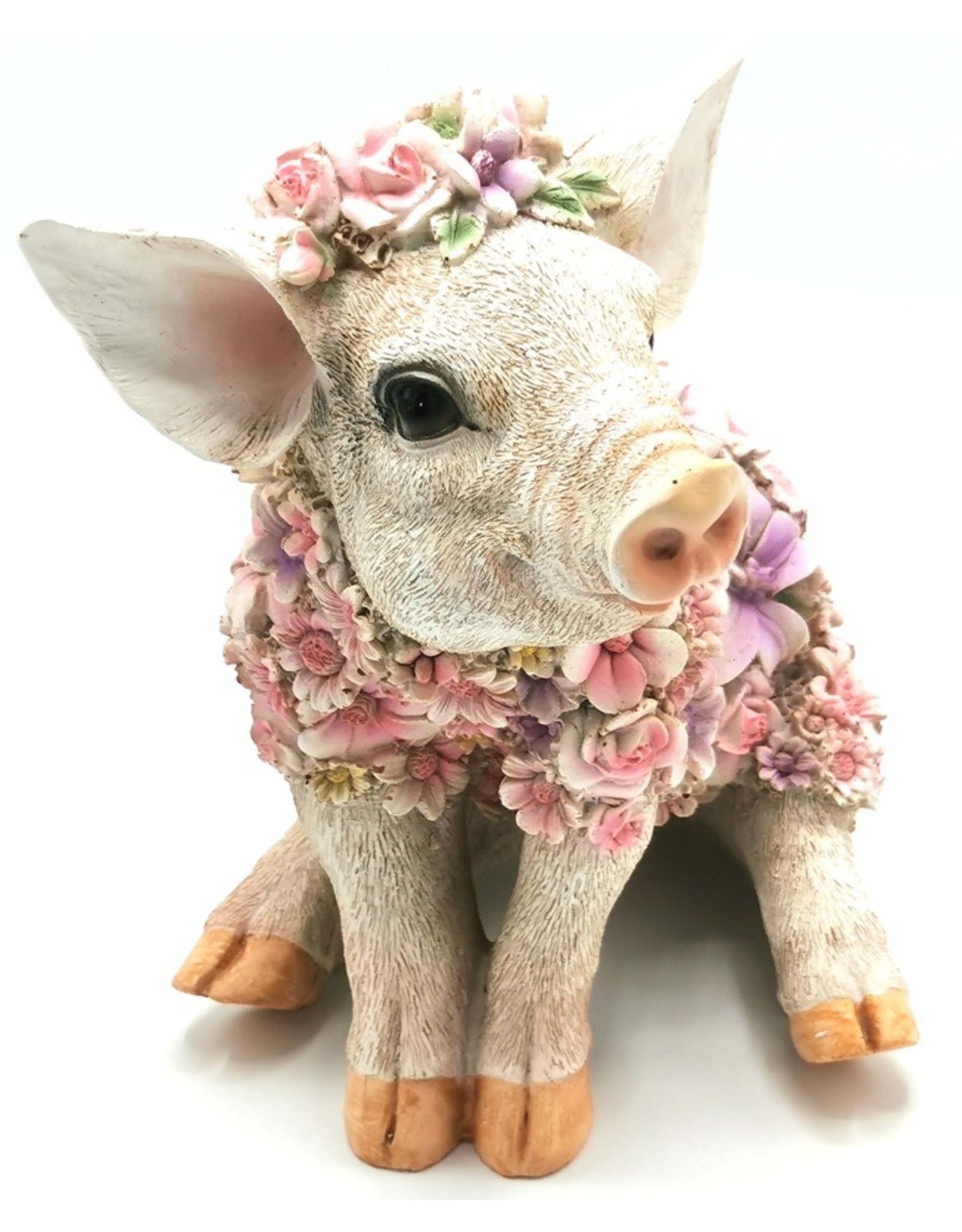 Trukado Giftware & Lifestyle - Flower Power Pig  - Flower Pig figurine