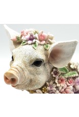 Trukado Giftware & Lifestyle - Flower Power Pig  - Flower Pig figurine