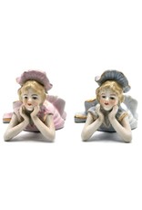 Trukado Miscellaneous - A Pair of Porcelain Girls Rococo Style