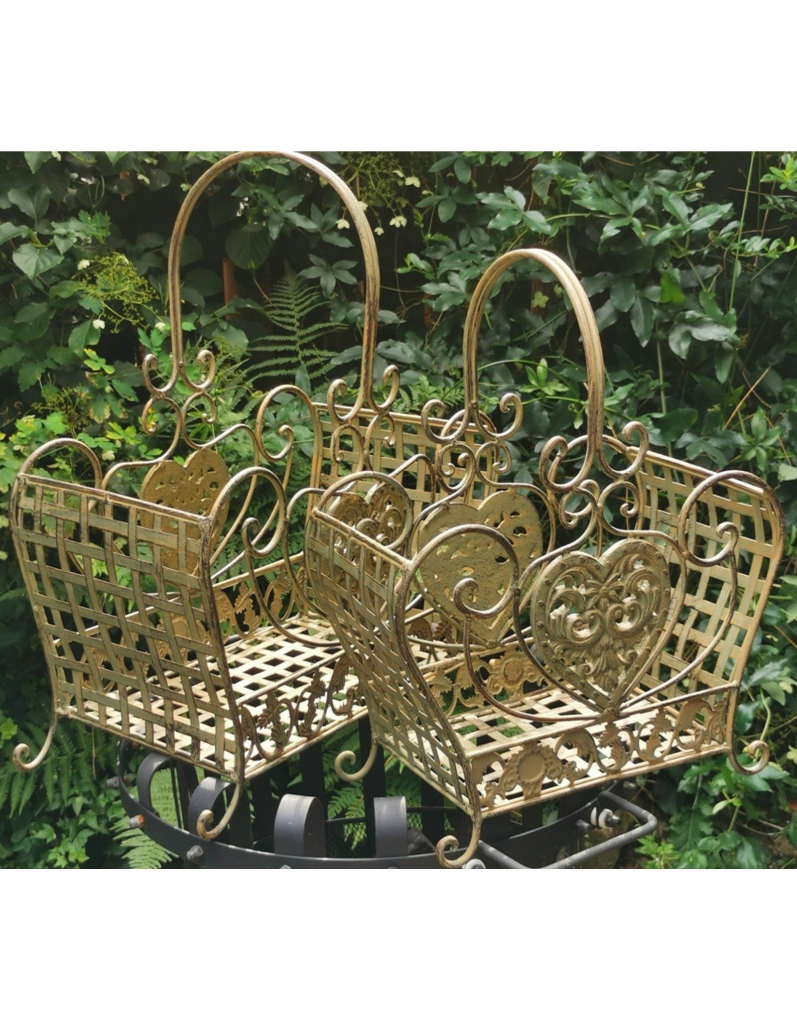 Trukado Miscellaneous - Iron Vintage baskets set - 2 sizes