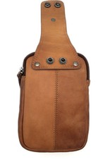 HillBurry Leather bags - HillBurry  Leather Shoulder bag-belt bag  cognac