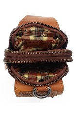 HillBurry Leather bags - HillBurry  Leather Shoulder bag-belt bag  cognac