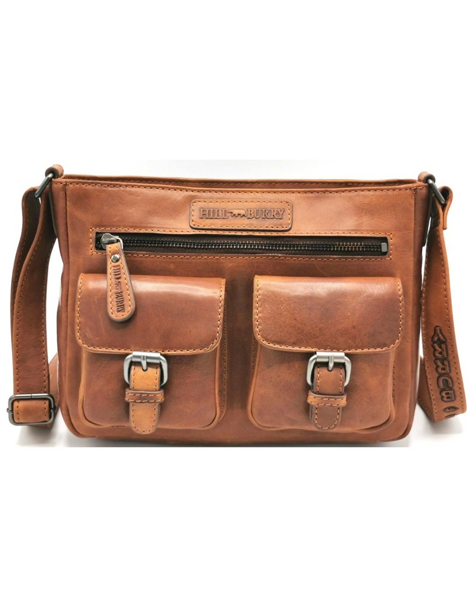 HillBurry Leather Shoulder bags  Leather crossbody bags - HillBurry Leather Shoulder Bag with Two Separate Compartments