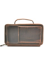 Hunters Leather Festival bags, waist bags and belt bags - Hunters Leather Organizer bag cognac