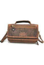 Hunters Leather Festival bags, waist bags and belt bags - Hunters Leather Organizer bag cognac