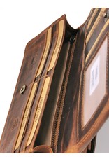 Hunters Leather Festival bags, waist bags and belt bags - Hunters Leather Organizer bag cognac