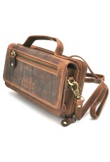 Hunters Leather Festival bags, waist bags and belt bags - Hunters Leather Organizer bag cognac