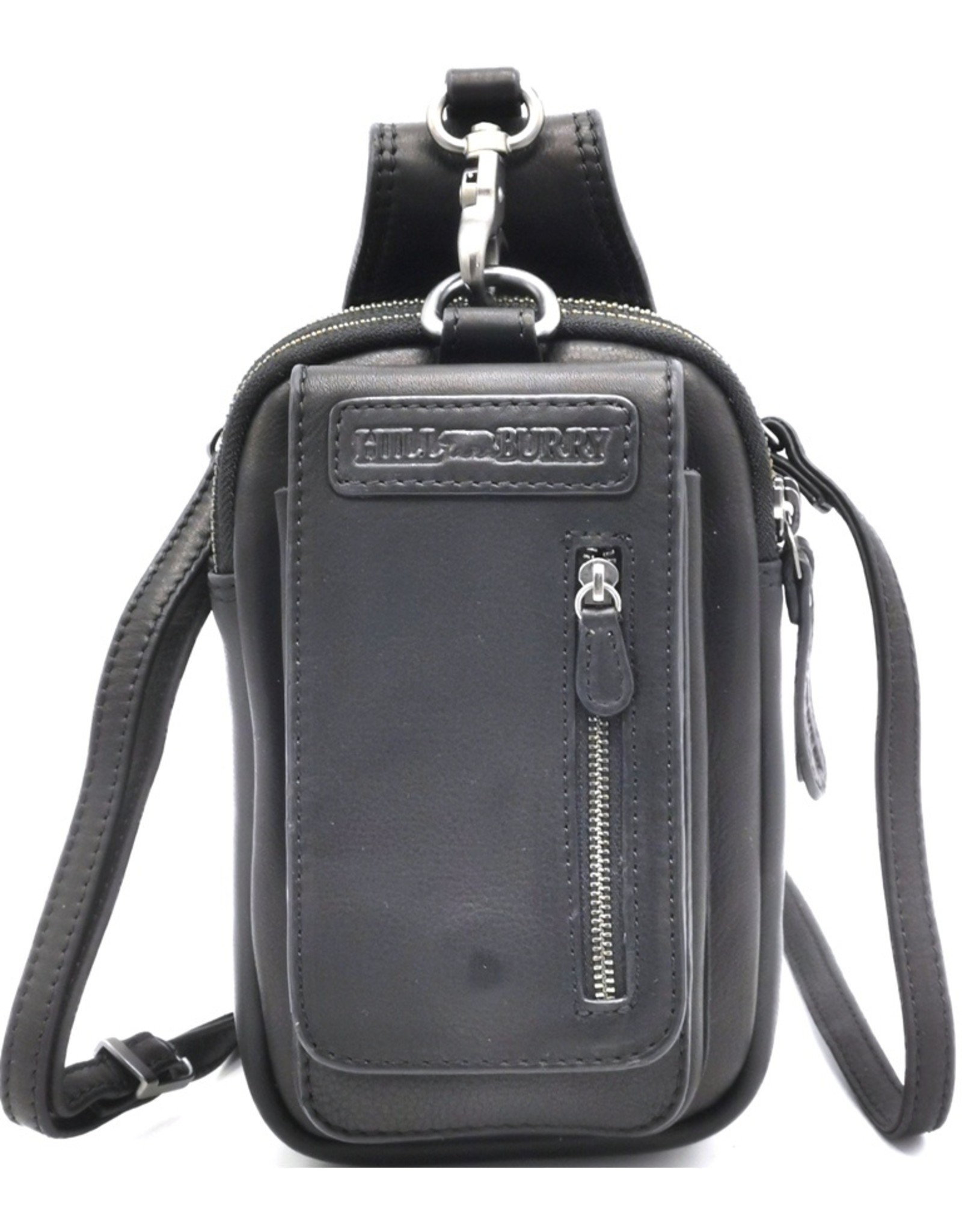 HillBurry Leather bags - HillBurry  Leather Shoulder bag-belt bag  black