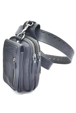 HillBurry Leather bags - Leather Belt Bag Black HillBurry