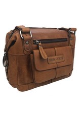 HillBurry Leren schodertassen Leren crossbody tassen - HillBurry Leren schoudertas met lange hengsels bruin