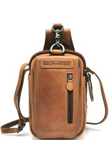 HillBurry Leather bags - HillBurry  Leather Shoulder bag-belt bag  cognac