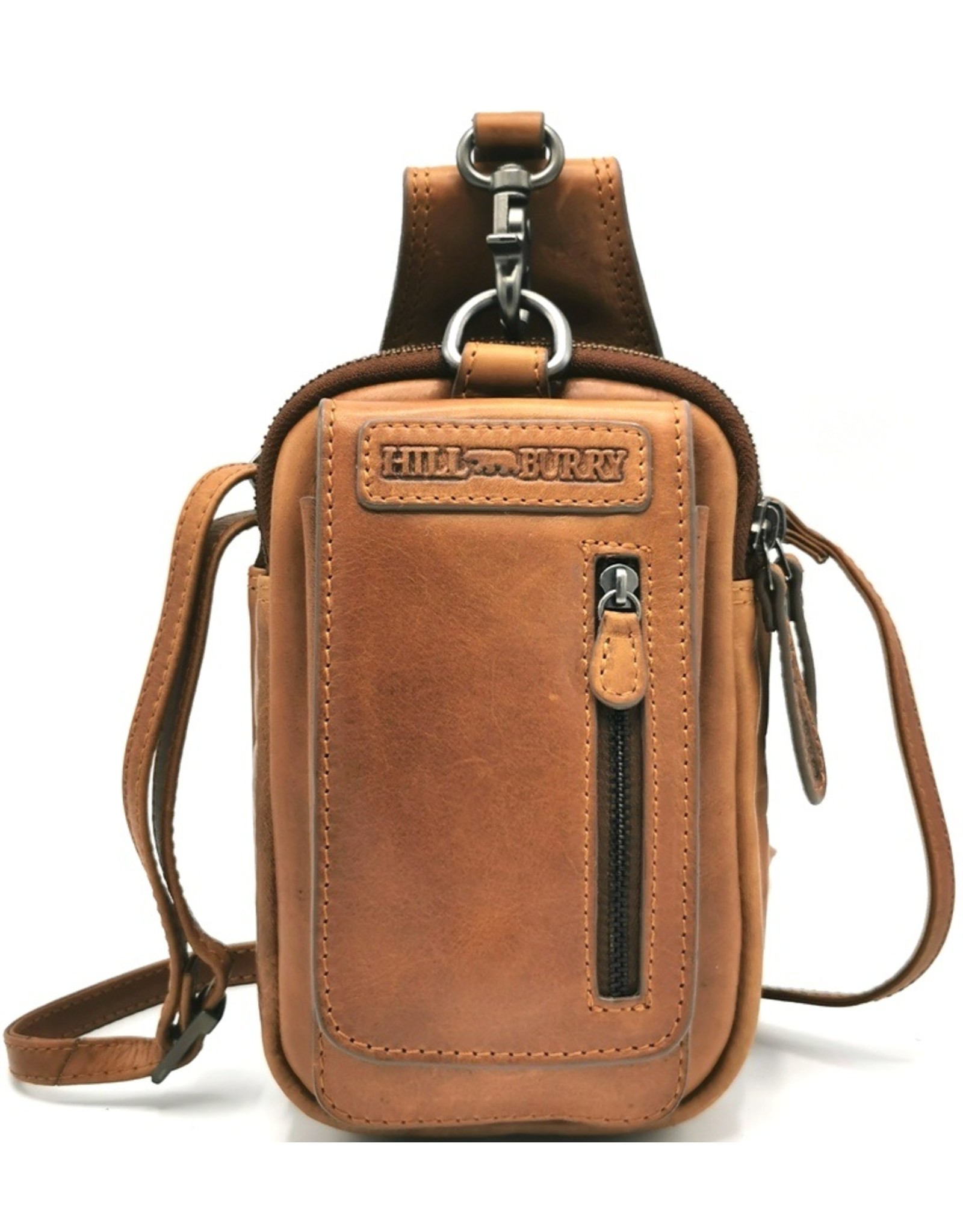 HillBurry Leather bags - HillBurry  Leather Shoulder bag-belt bag  cognac