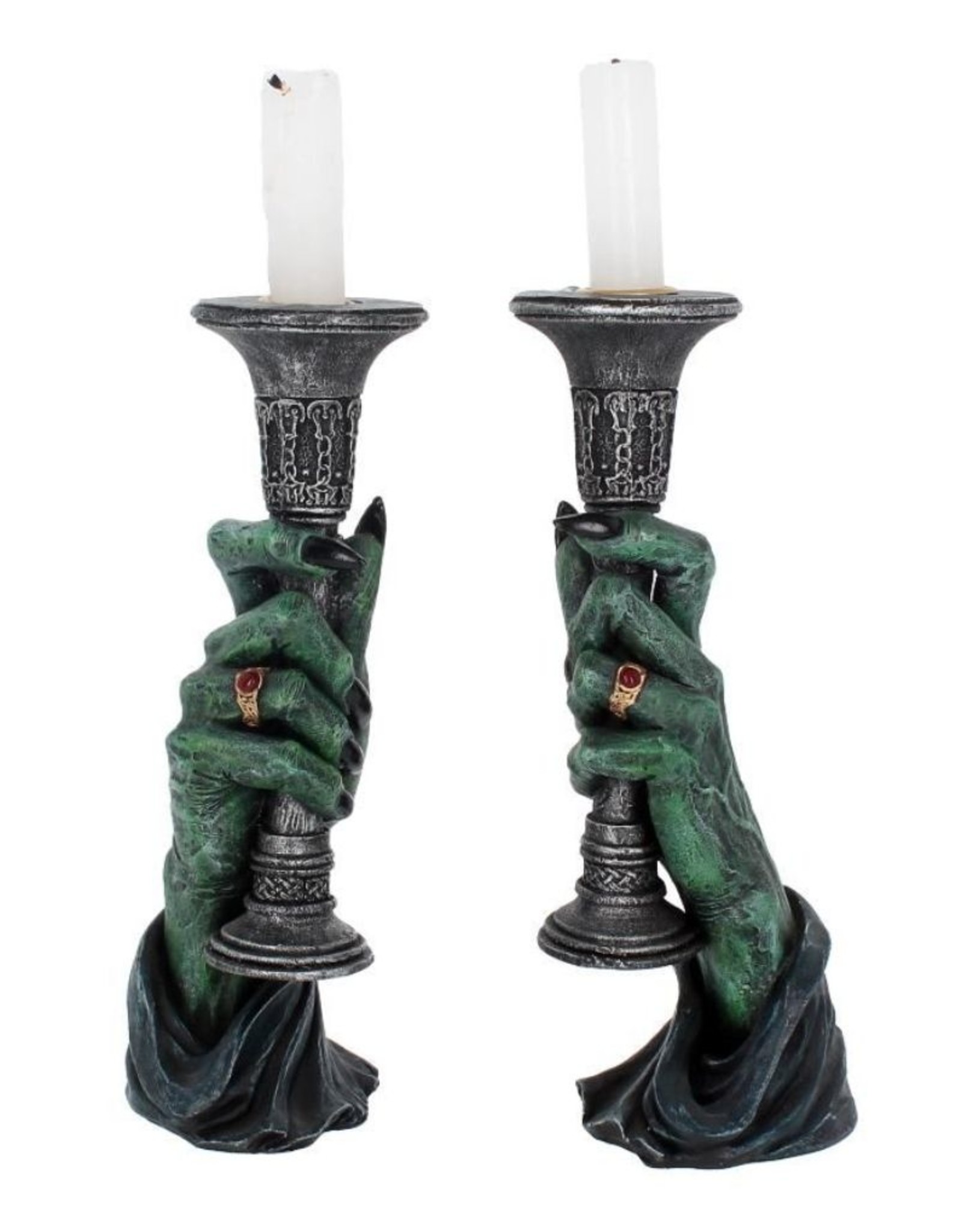 NemesisNow Giftware & Lifestyle - Light of Darkness Candle Holders 20cm