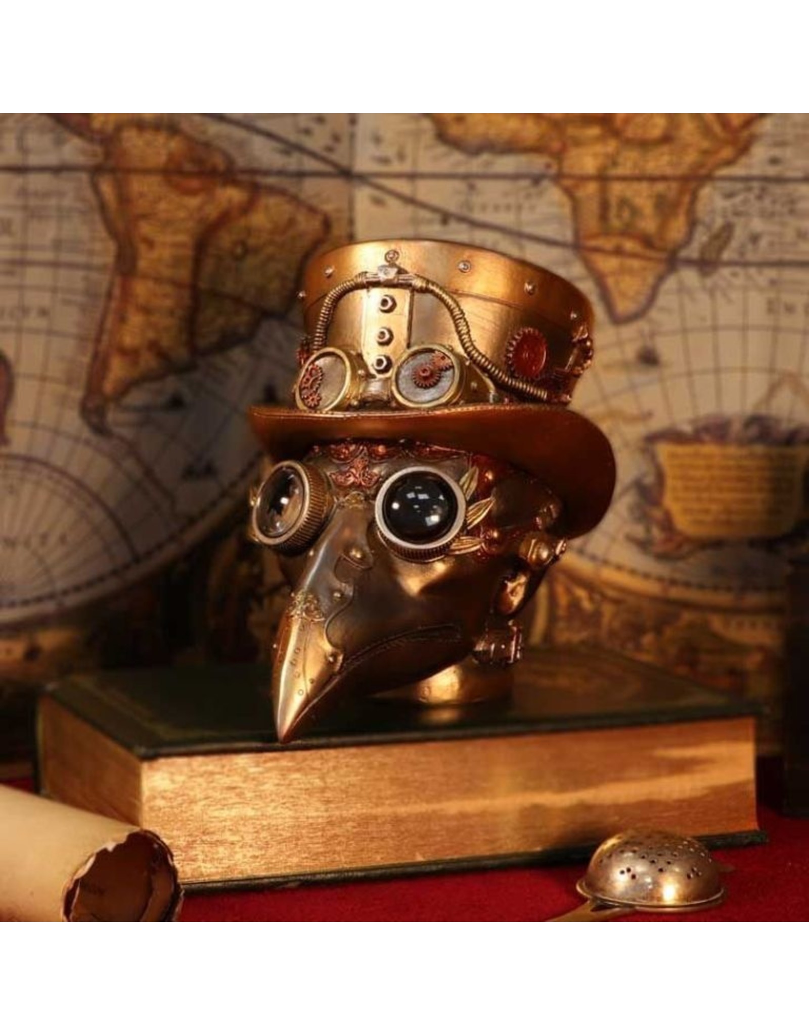 NemesisNow Giftware & Lifestyle - Steampunk Beaky Automaton Apothecary Plague Doctor Bust