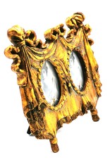 Trukado Miscellaneous - Double photo frame 1920s style gold colored