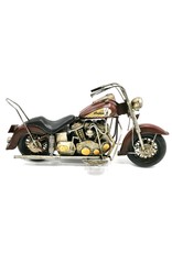 Trukado Miscellaneous - Vintage Indian Motorbike metal miniature (bordeaux)
