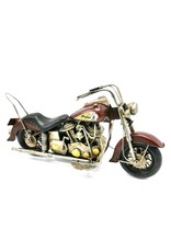 Trukado Miscellaneous - Vintage Indian Motorbike metal miniature (bordeaux)