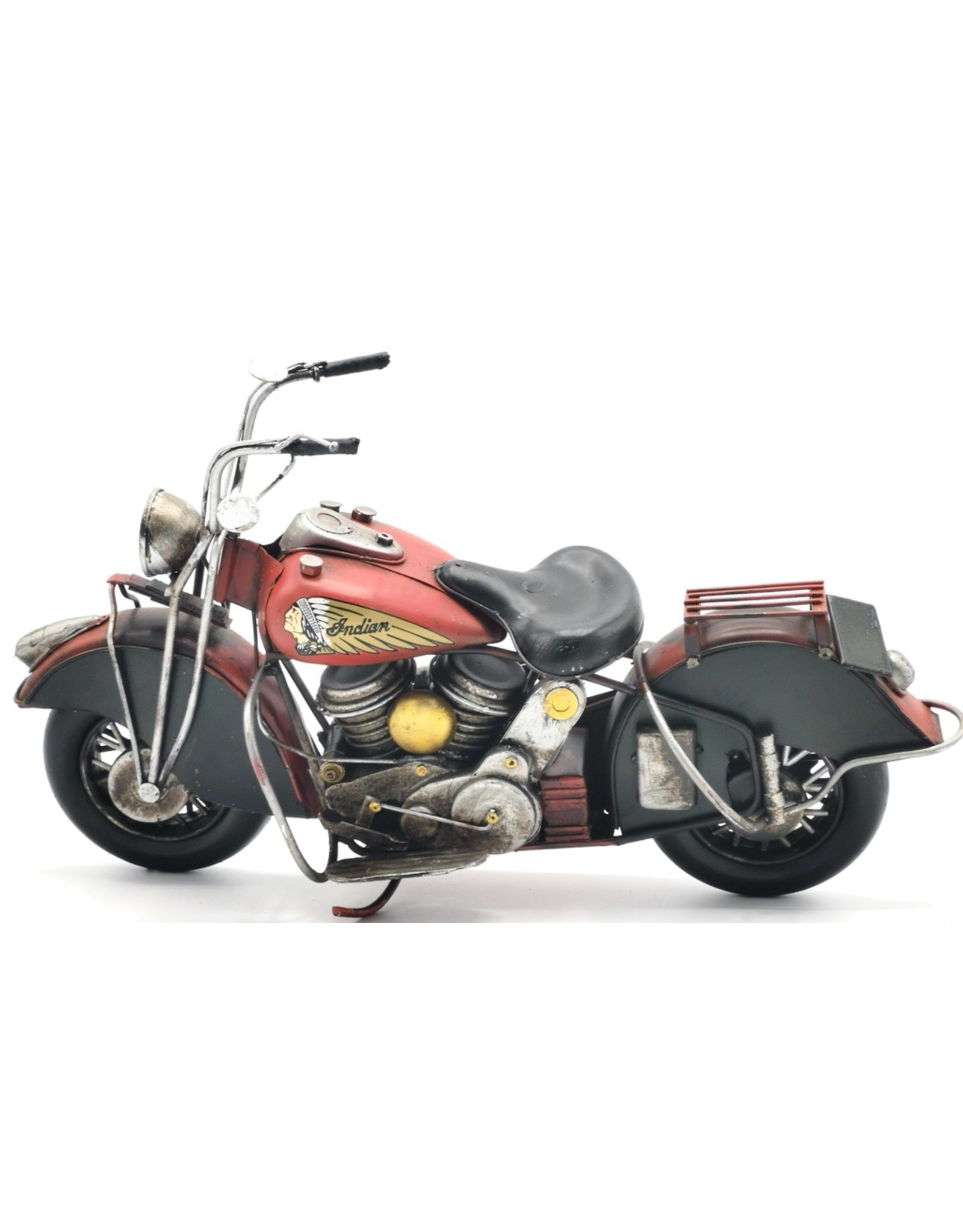 Trukado Miscellaneous - Vintage Indian Motorbike metal miniature (red)