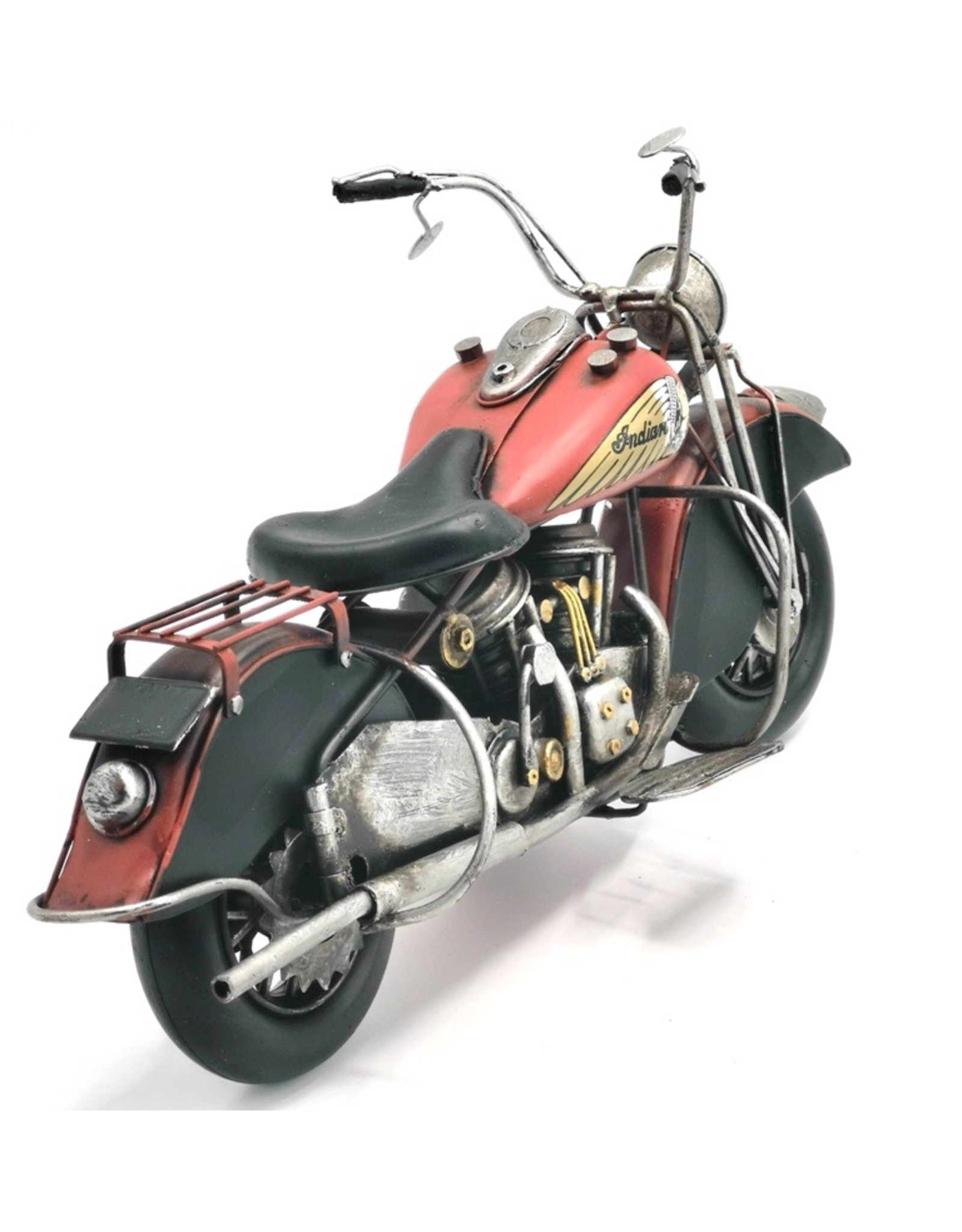 Trukado Miscellaneous - Vintage Indian Motorbike metal miniature (red)