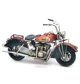 Trukado Vintage Indian Motorbike metal miniature (red)