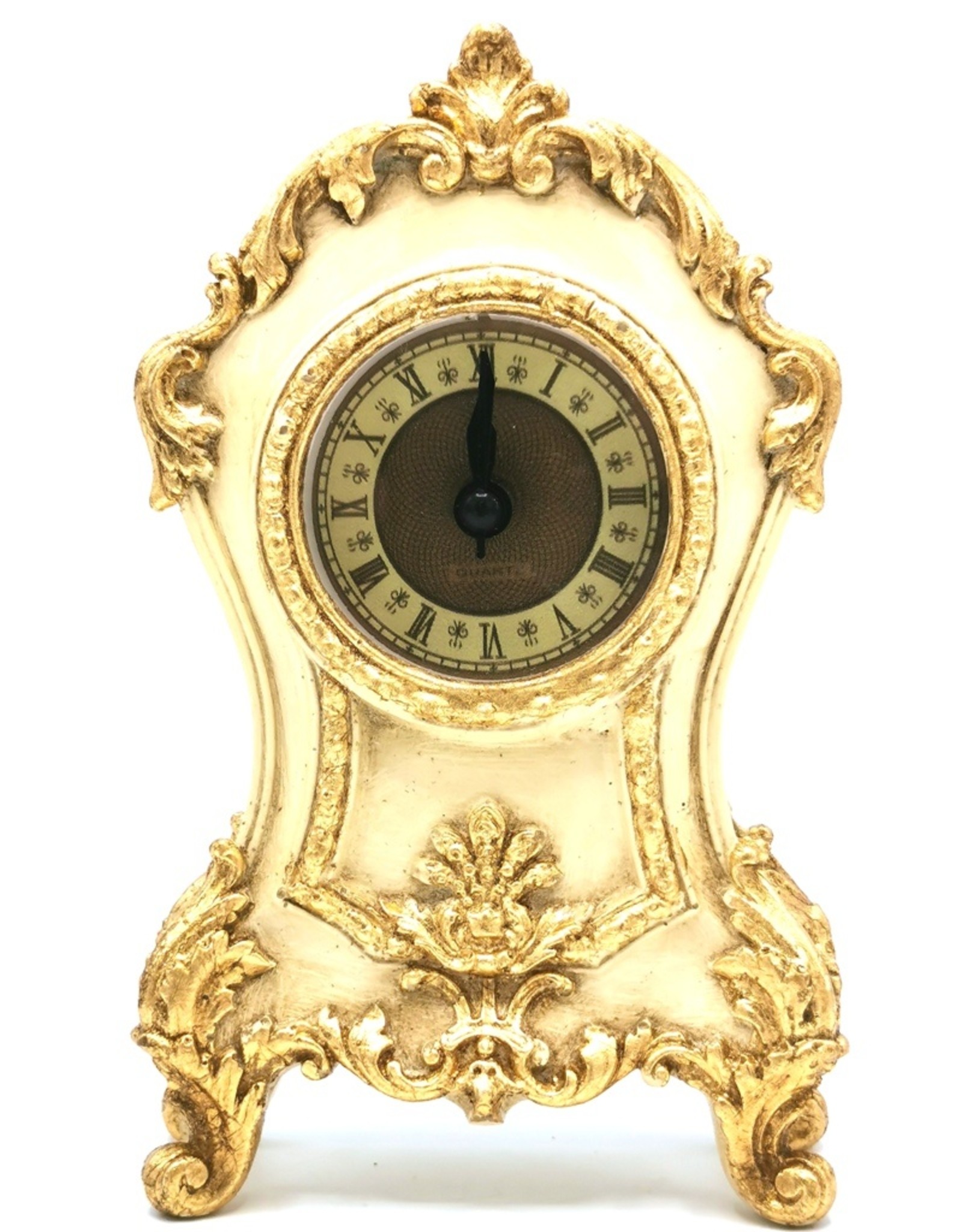 Trukado Miscellaneous - Table clock Baroque style cream-gold