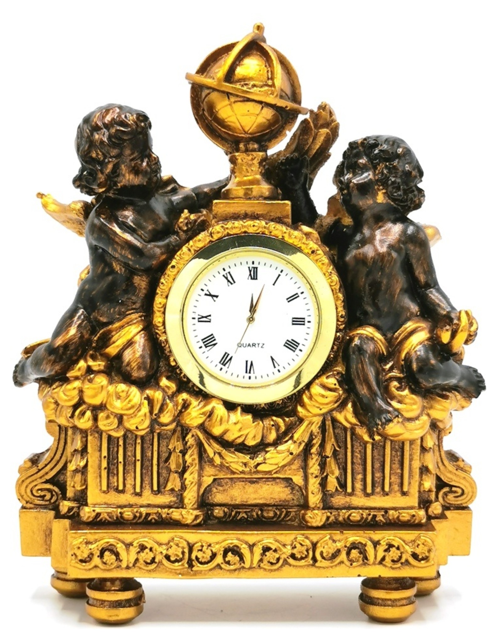 Trukado Miscellaneous - Table clock Baroque style Cherubs bronze colored