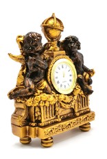 Trukado Miscellaneous - Table clock Baroque style Cherubs bronze colored
