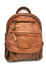 HillBurry Leather bags -  HillBurry backpack Washed Buffalo leather cognac