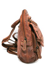 HillBurry Leather bags -  HillBurry backpack Washed Buffalo leather cognac