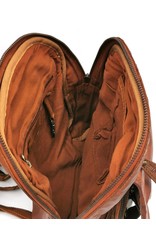 HillBurry Leather bags -  HillBurry backpack Washed Buffalo leather cognac