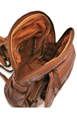 HillBurry Leather bags -  HillBurry backpack Washed Buffalo leather cognac