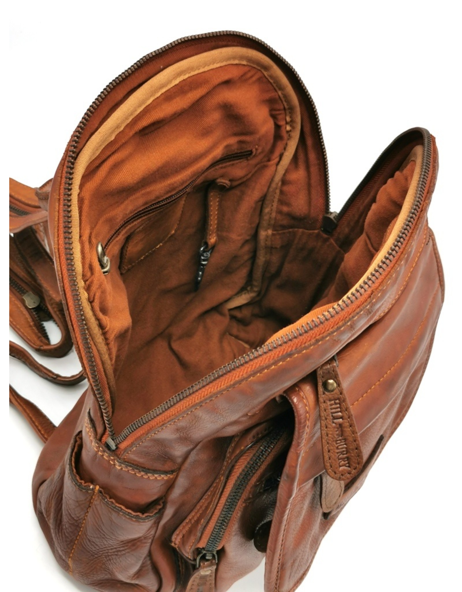 HillBurry Leather bags -  HillBurry backpack Washed Buffalo leather cognac