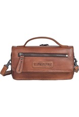 HillBurry Leren tassen -    HillBurry Leren Organizer tasje (cognac)