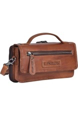 HillBurry Leather bags - HillBurry Leather Organizer bag (cognac)