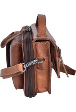 HillBurry Leren tassen -    HillBurry Leren Organizer tasje (cognac)