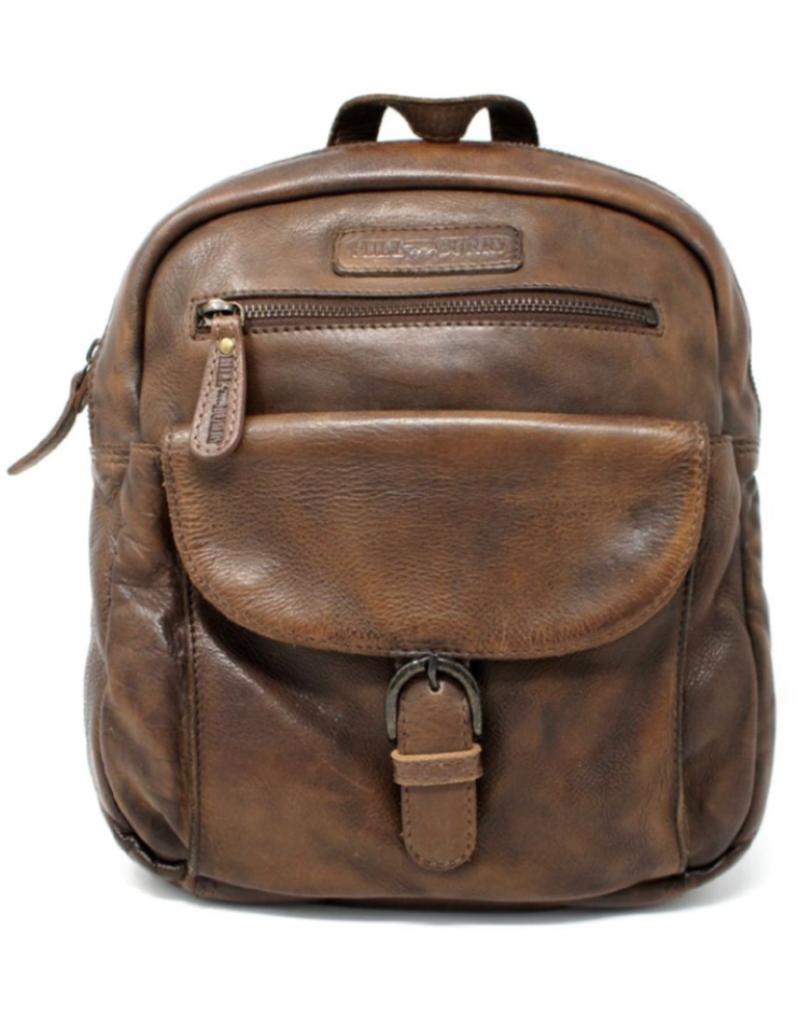 HillBurry Leather backpacks  and leather shoppers -   HillBurry Backpack Washed Leather brown