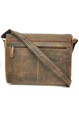 HillBurry Leren tassen - HillBurry Leren Laptoptas-werktas buffelleer 15,6"