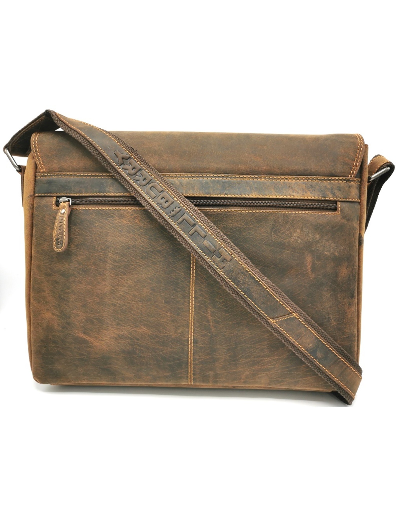HillBurry Leather bags - HillBurry Leather Laptop bag-workbag buffalo leather 15,6"