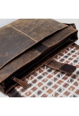 HillBurry Leren tassen - HillBurry Leren Laptoptas-werktas buffelleer 15,6"