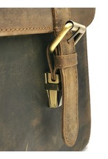 Trukado Leren tassen - Vintage Schooltas buffelleer - 818B