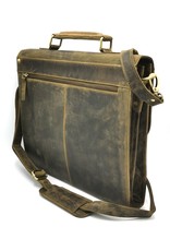 Trukado Leren tassen - Vintage Schooltas buffelleer - 818B