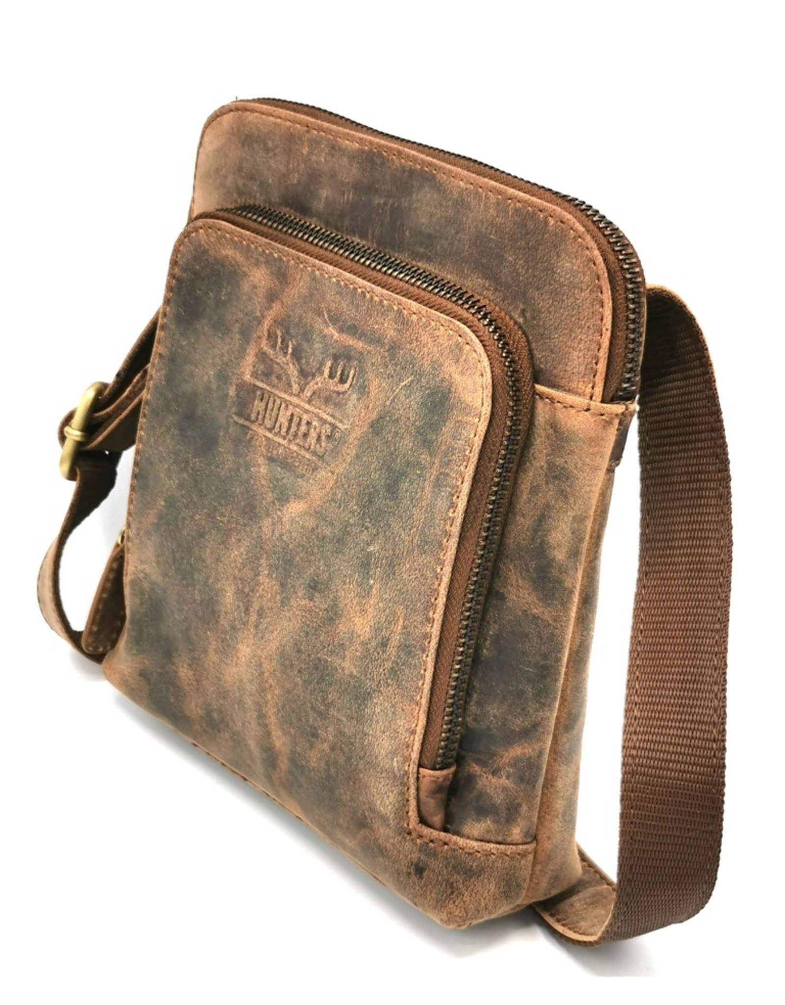 Hunters Leather bags - Hunters shoulder bag buffalo leather small